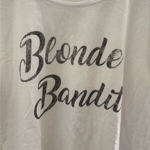 Blonde Bandit White Crop Top